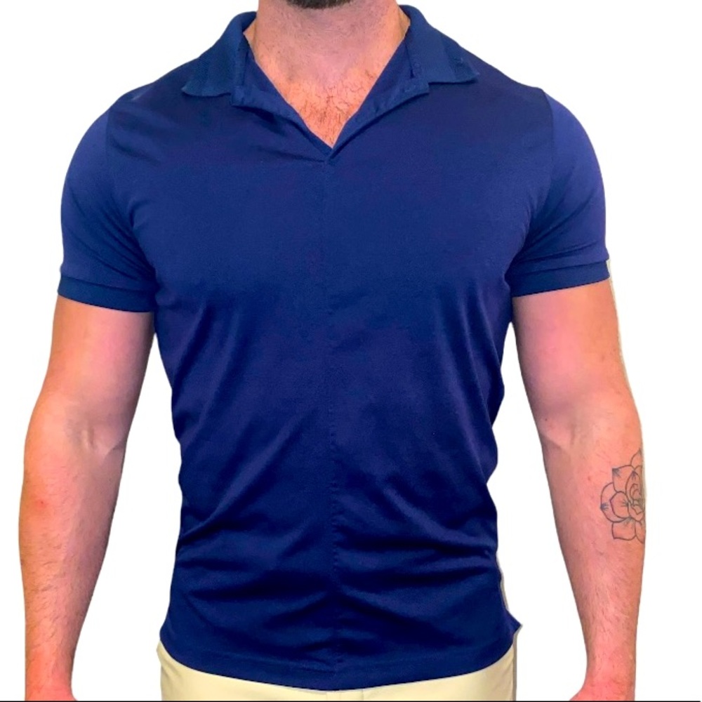J. lindeberg Mens Golf polo, navy/dark blue, regular fit